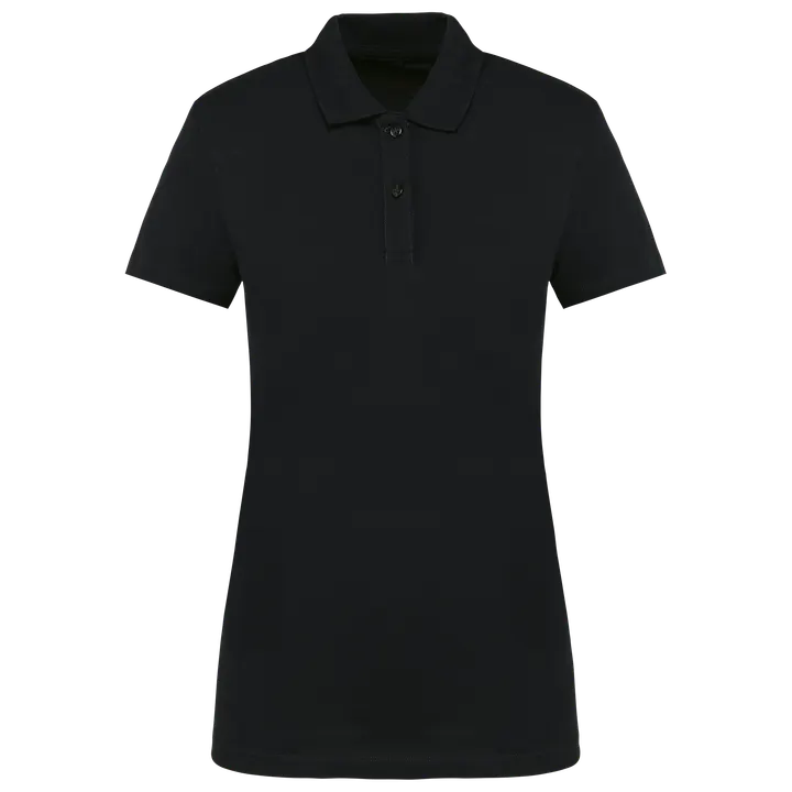 Polo Supima® manches courtes femme Black