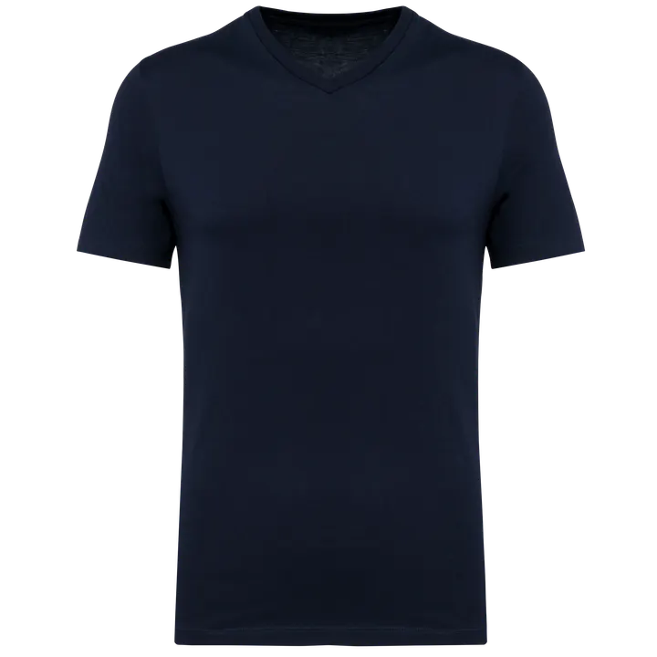 Supima® Herren-T-Shirt mit V-Ausschnitt und kurzen Ärmeln Deep Navy