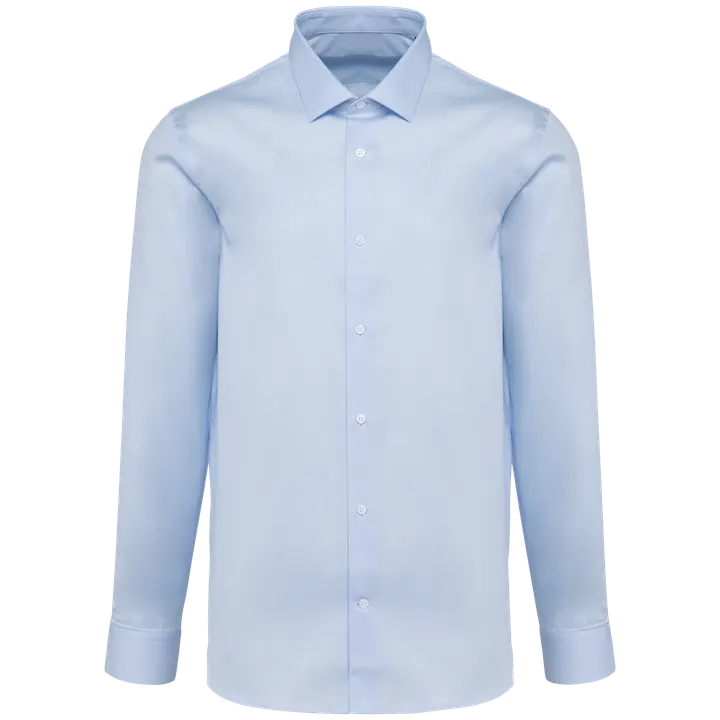 Chemise popeline manches longues homme Essential Sky Blue
