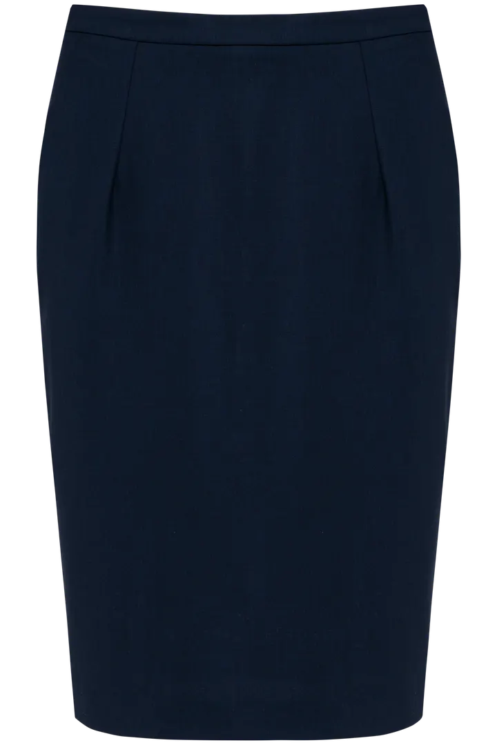 Gerade geschnittener Rock Eclipse Navy