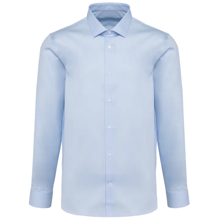 Chemise twill manches longues homme Essential Light Blue