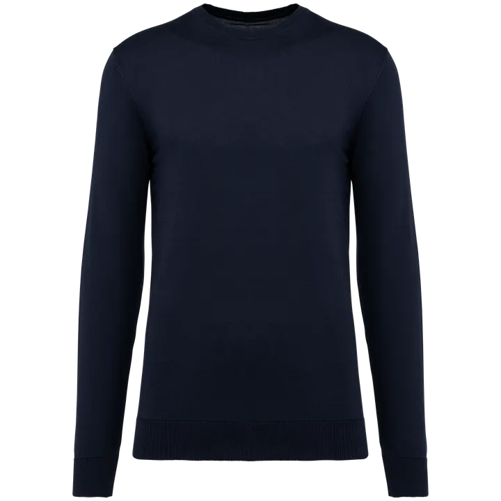 Supima®-Herrenpullover mit Rundhalsausschnitt Deep Navy