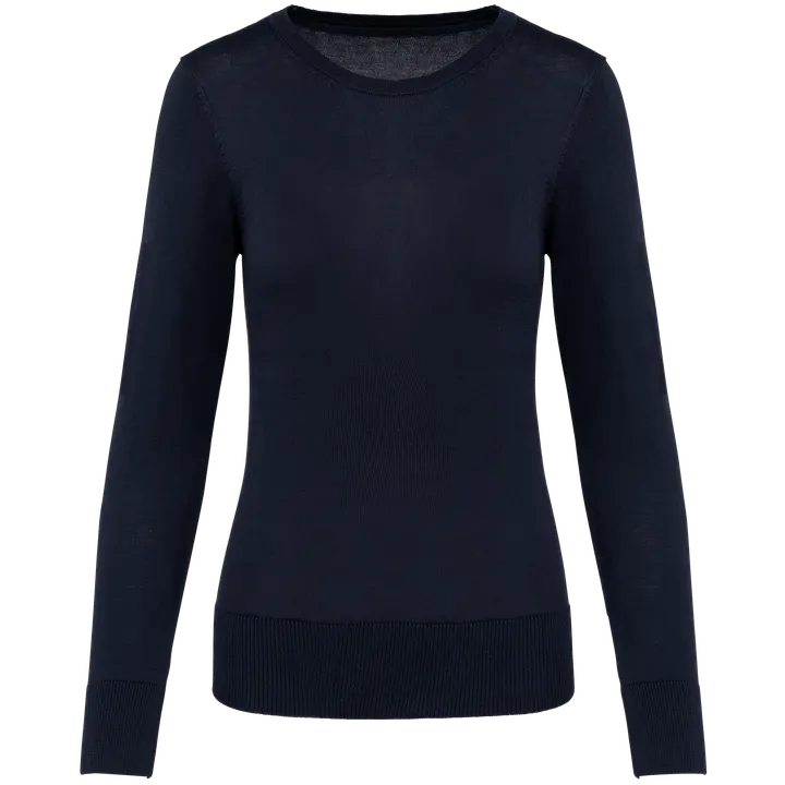 Pull Supima® col rond femme Deep Navy