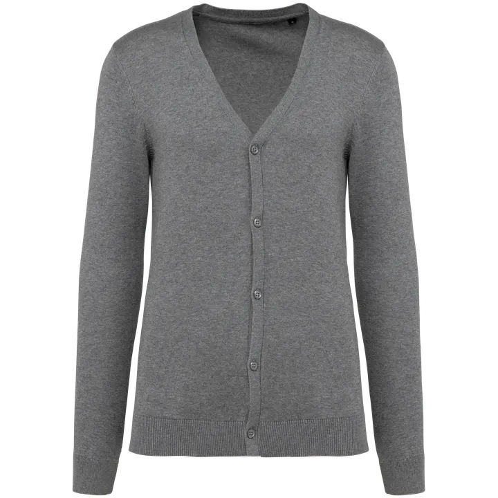 Herren Supima® Cardigan Grey Heather