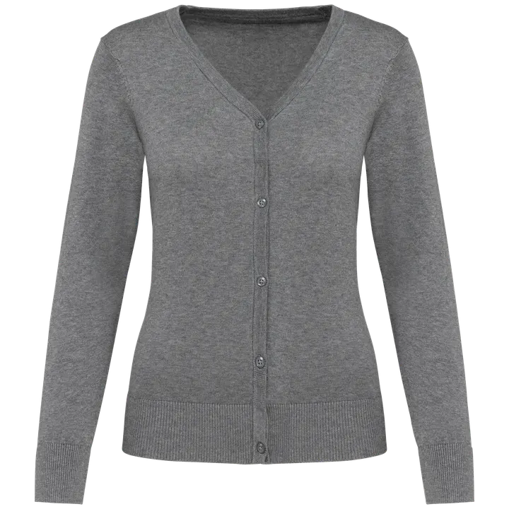 Damen Supima® Cardigan Grey Heather