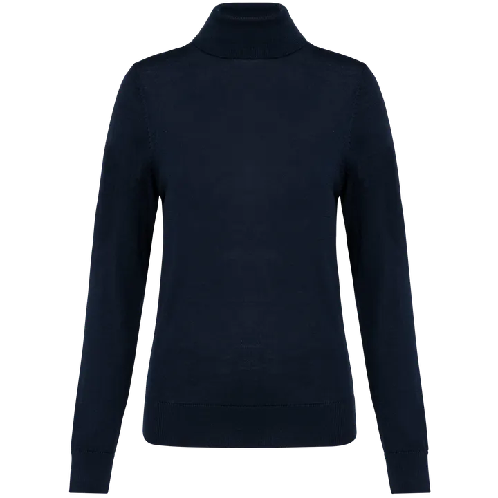 Pull Mérinos col roulé femme Deep Navy