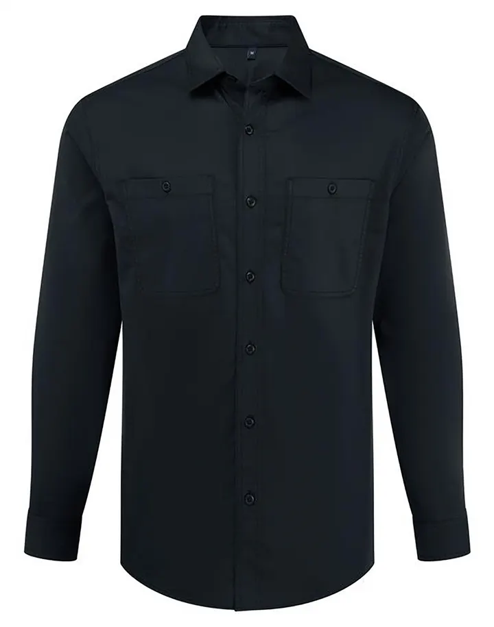 Chemise de service unisex Stay black