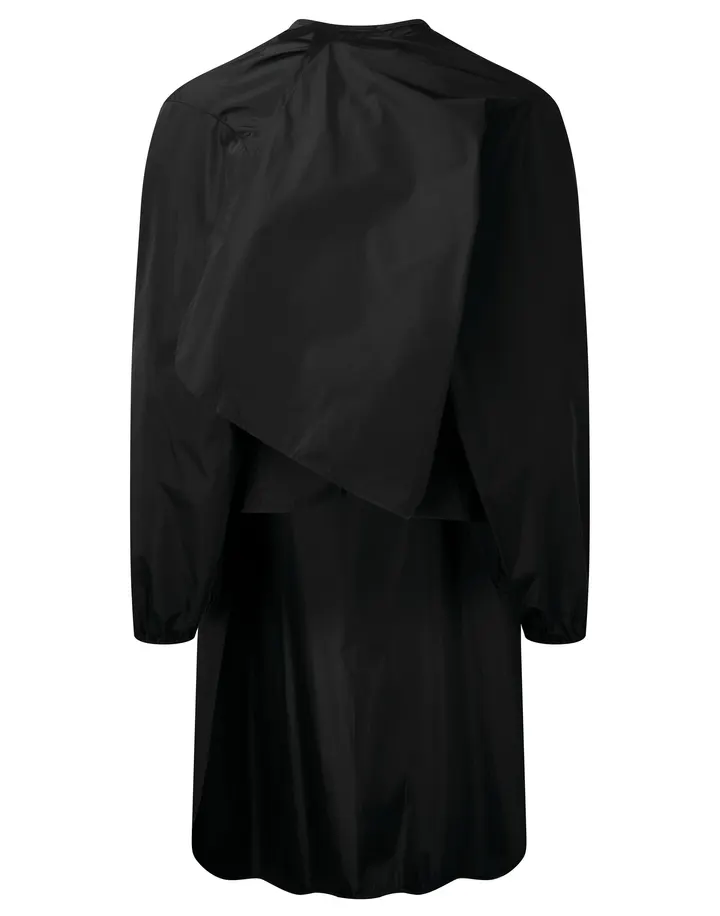 Wasserfestes Hauskleid mit langen Ärmeln Black