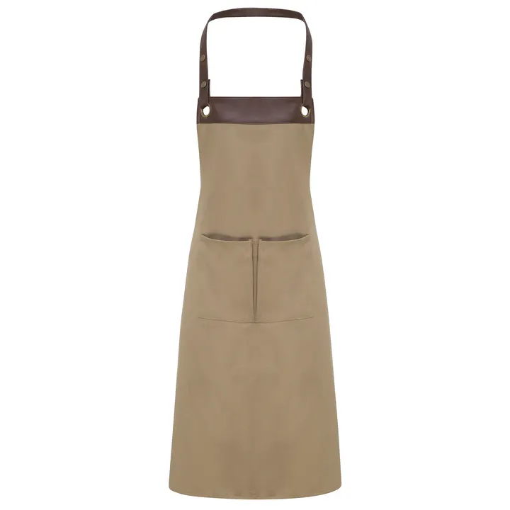 Tablier à bavette Espresso Khaki / Brown
