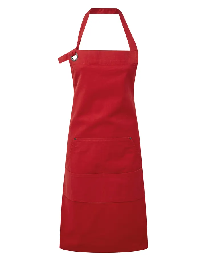 Tablier à bavette "Calibre" Red