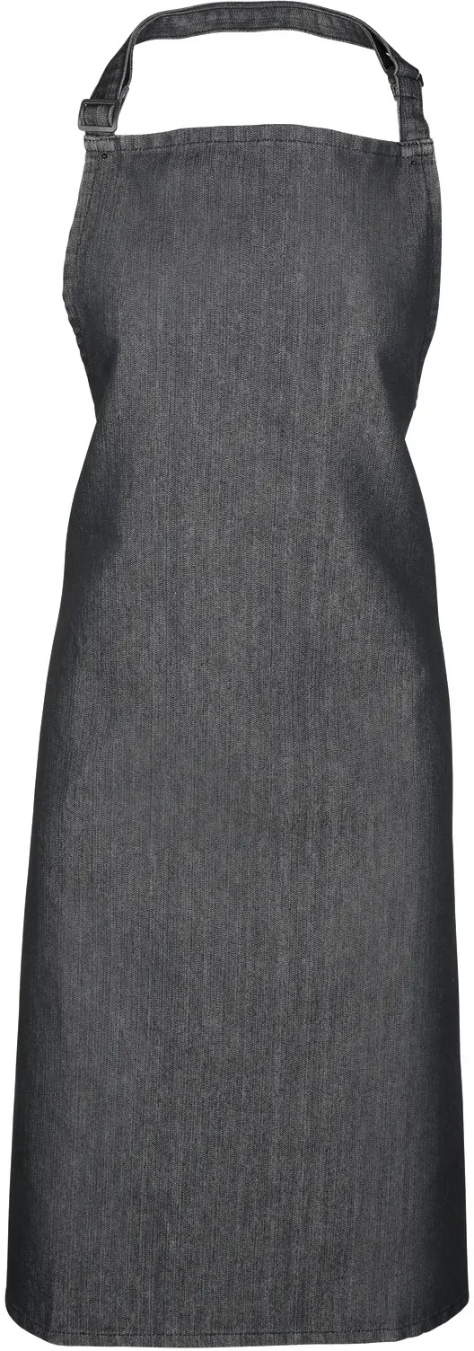 Tablier à bavette "Colours" Black Denim