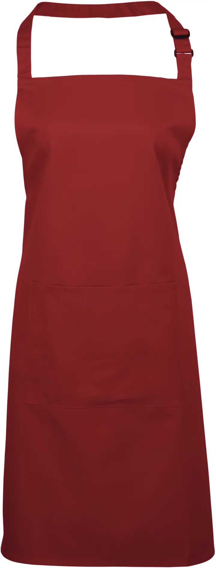 Tablier à bavette "Colours" avec poche Burgundy