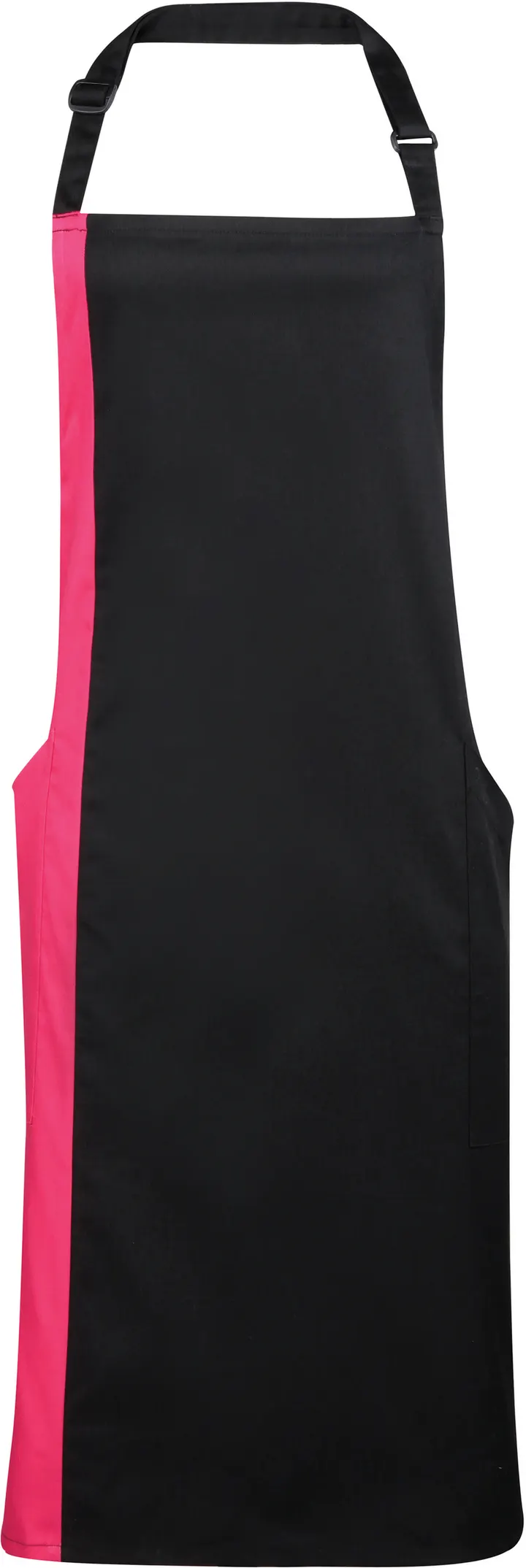 Tablier à bavette bicolore Black / Hot Pink