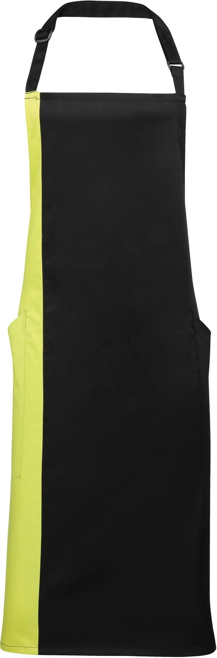 Tablier à bavette bicolore Black / Lime
