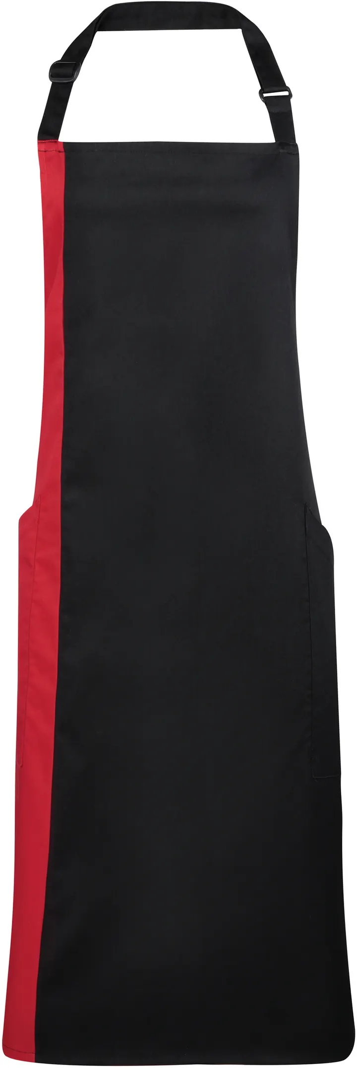 Tablier à bavette bicolore Black / Red