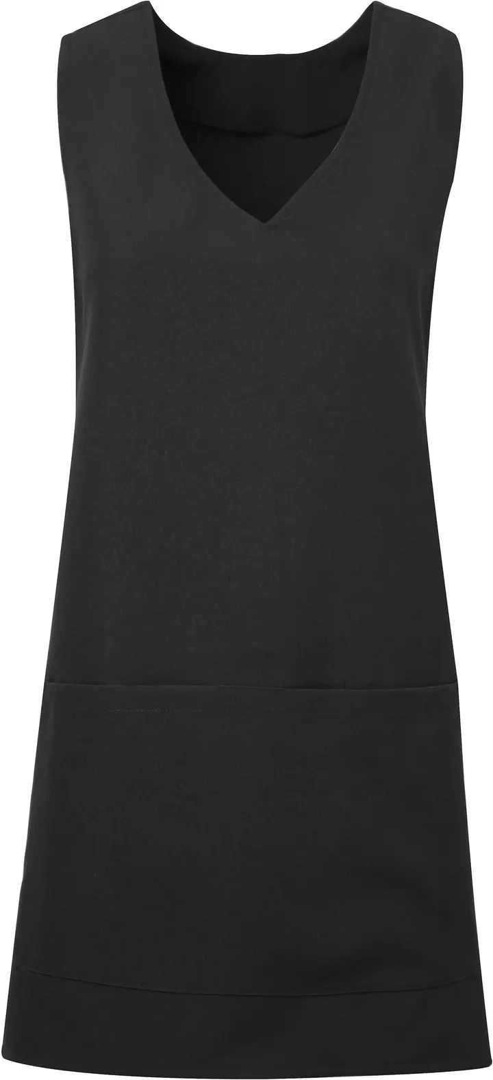 Wrap around tunic apron Black