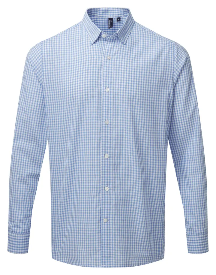Chemise vichy gros carreaux Light Blue / White