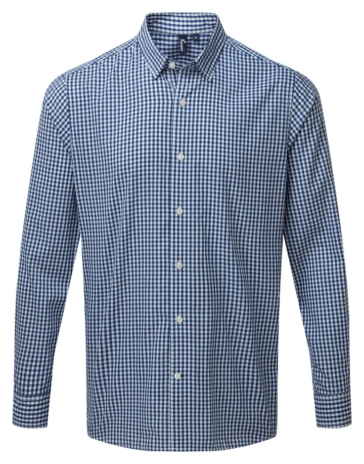 Chemise vichy gros carreaux Navy / White