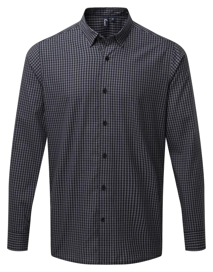 Chemise vichy gros carreaux Steel / Black