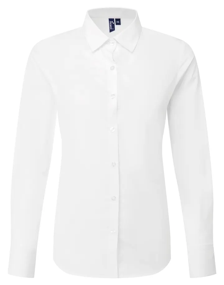 Chemise popeline RECYCLIGHT à manches longues pour femme White