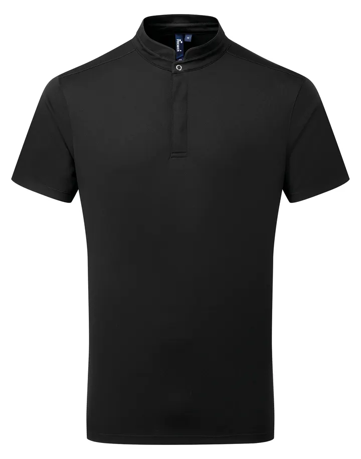 Polo de cuisinier Coolchecker Essential à manches courtes Black