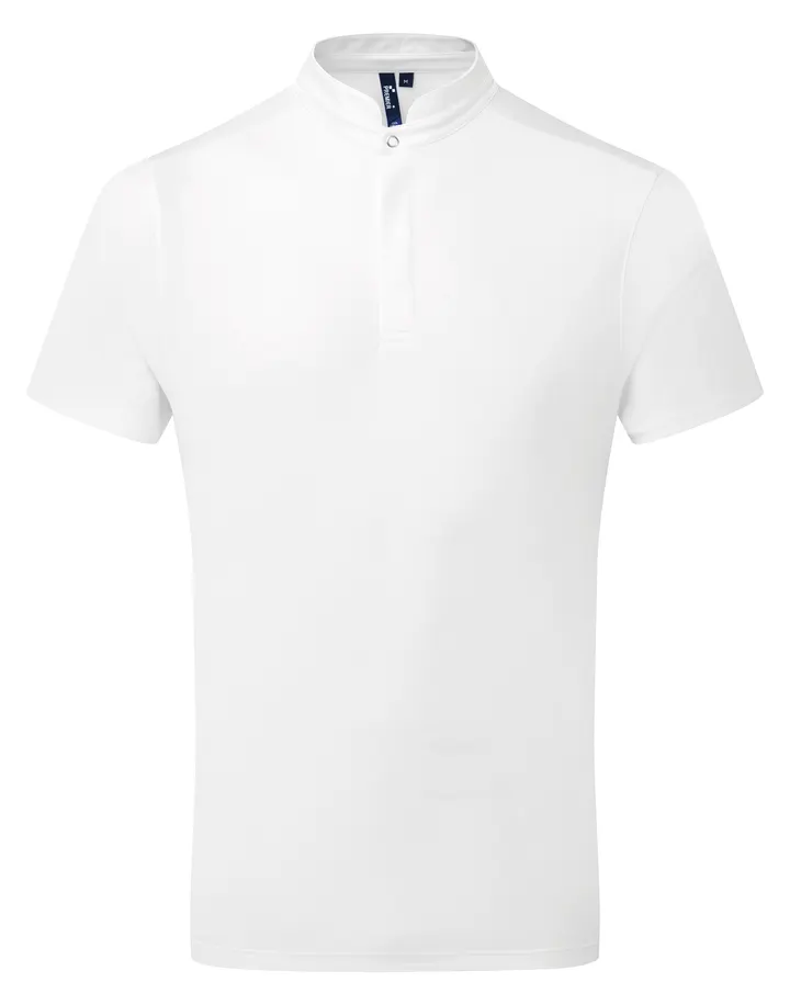 Polo de cuisinier Coolchecker Essential à manches courtes White
