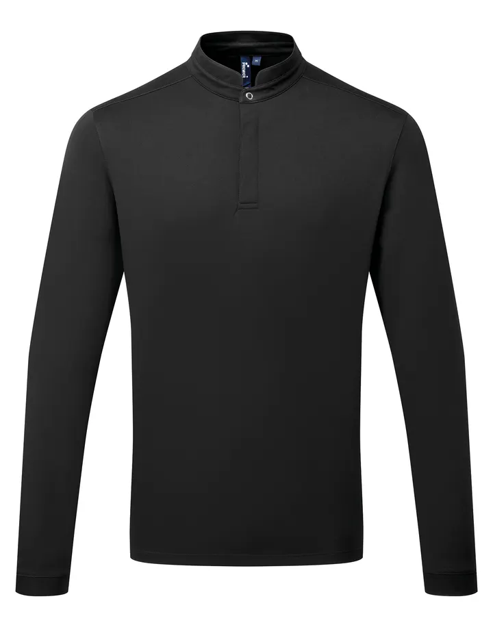 Polo de cuisinier Coolchecker Essential à manches longues Black