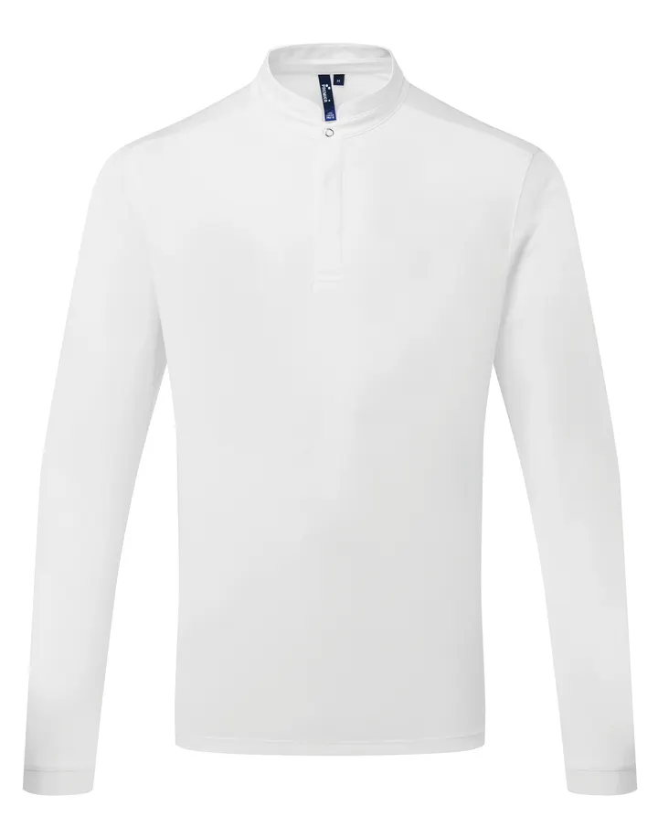Polo de cuisinier Coolchecker Essential à manches longues White