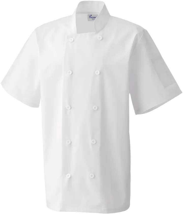 Veste de cuisine manches courtes White