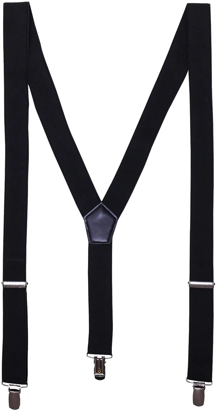 Clip trouser braces Black