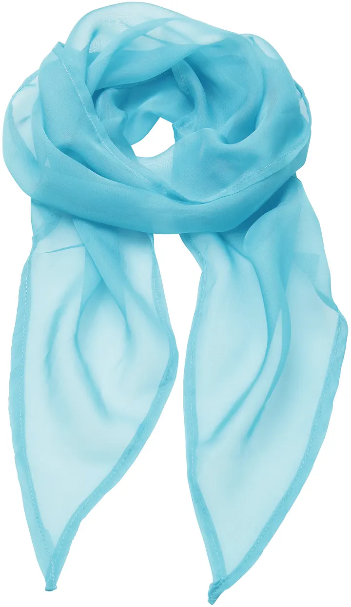 Foulard mousseline Turquoise