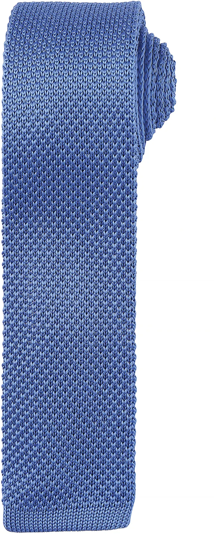 Slim knitted tie Mid Blue
