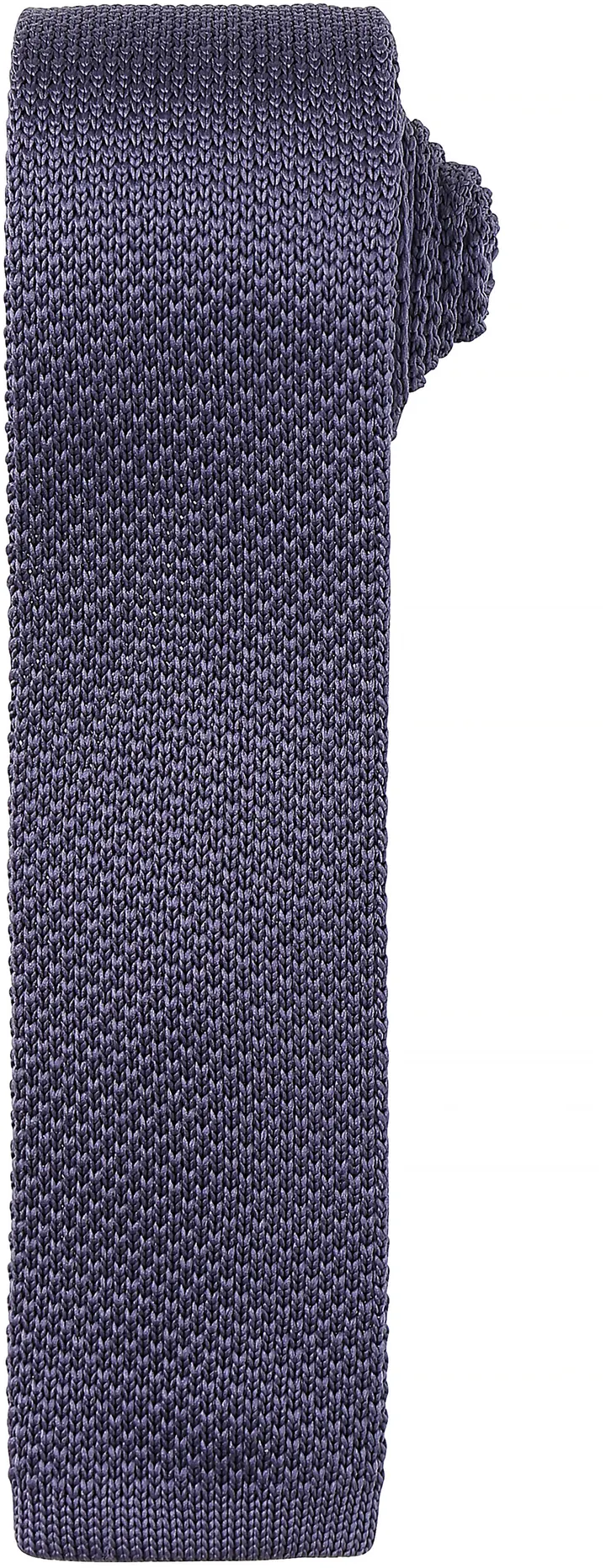 Slim knitted tie Steel