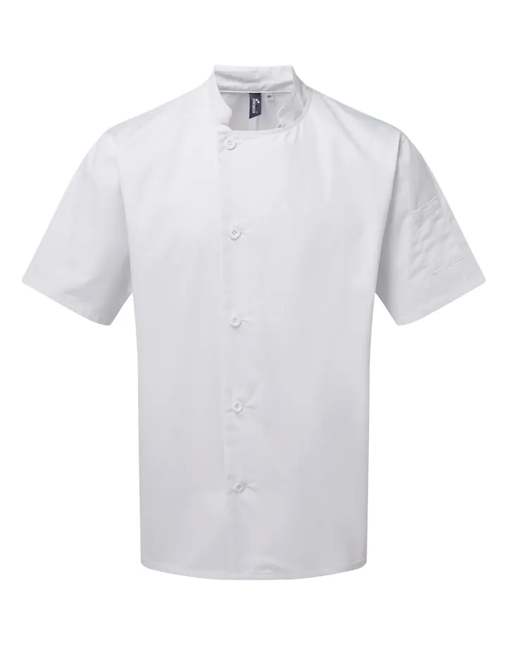 Veste chef cuisinier manches courtes "Essential" White