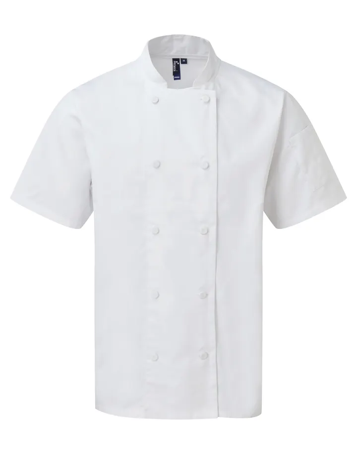 Veste chef cuisinier manches courtes Coolchecker® White