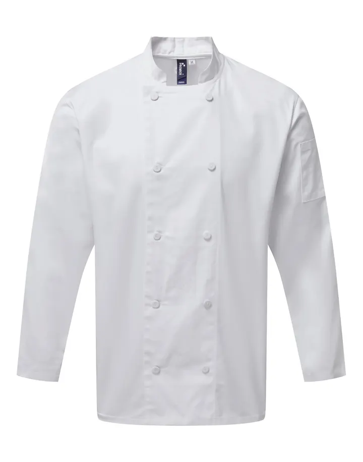 Langärmelige Kochjacke Coolchecker® White