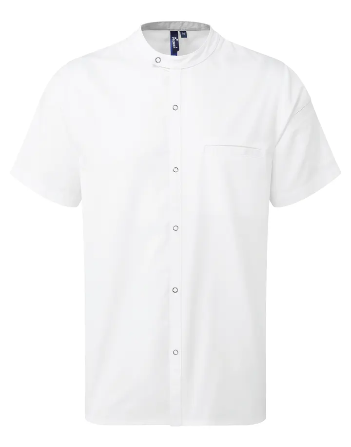 Veste chef cuisinier manches courtes White