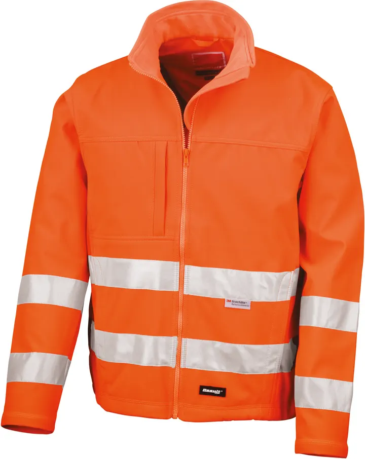 High-viz Soft Shell Jacket Fluorescent Orange
