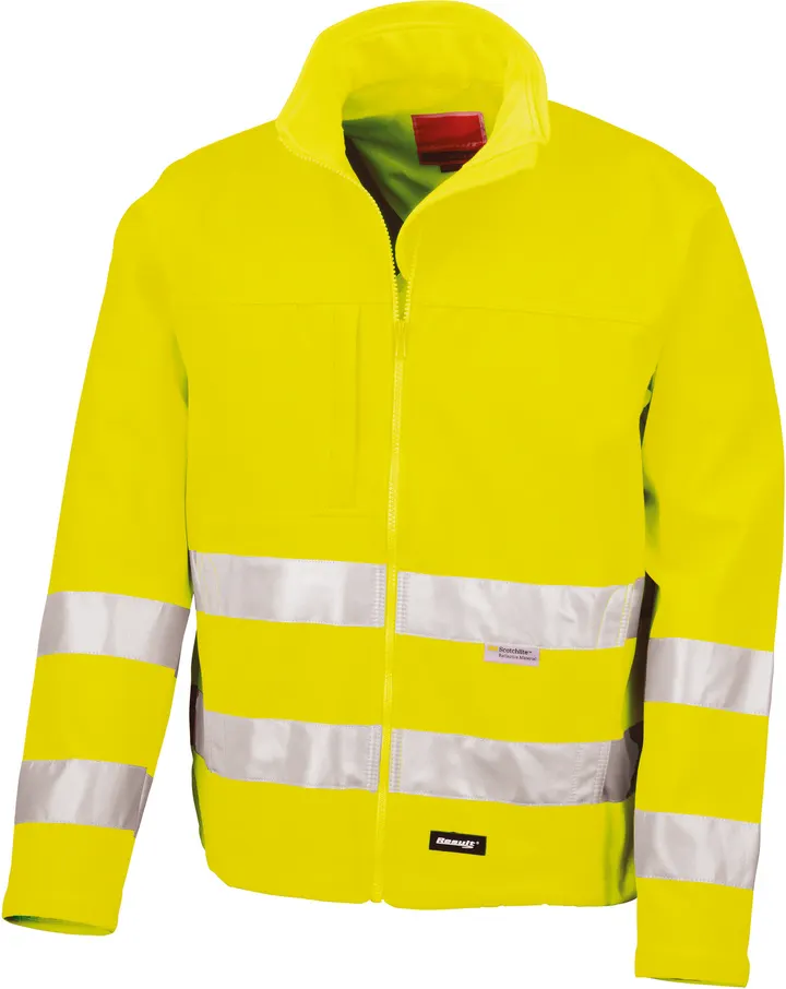High-viz Soft Shell Jacket Fluorescent Yellow