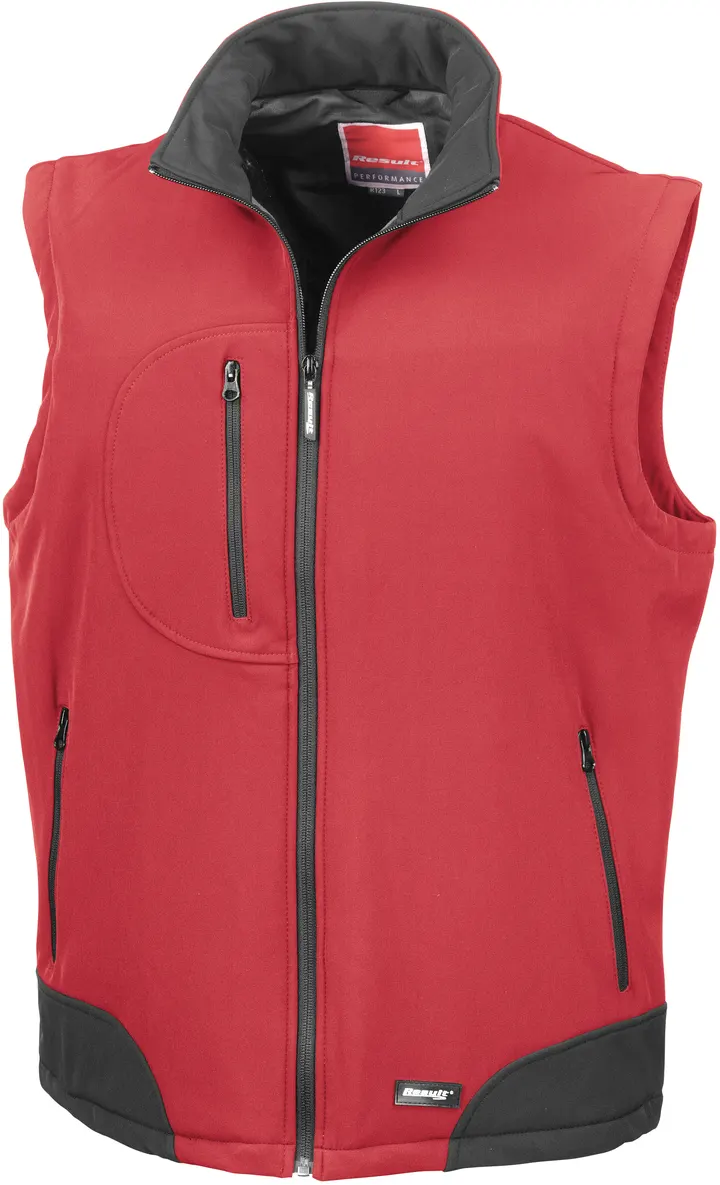 Softshell Bodywärmer Red / Black