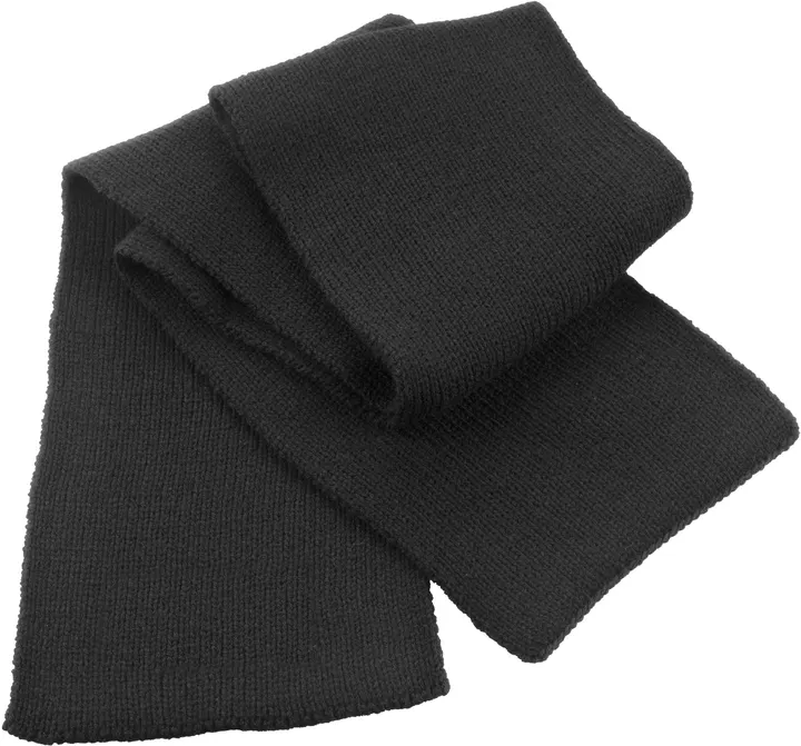 Classic Heavy Knit Scarf Black
