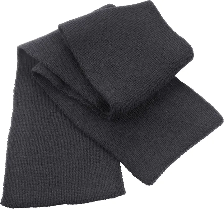 Classic Heavy Knit Scarf Charcoal