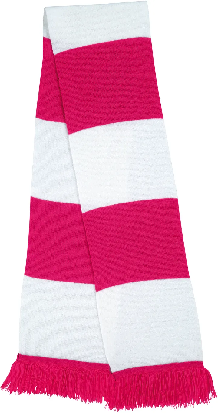 Team Scarf Fuchsia / White