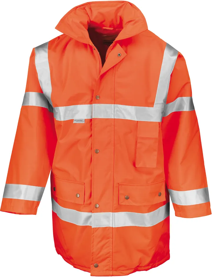 Parka de sécurité High Viz Fluorescent Orange