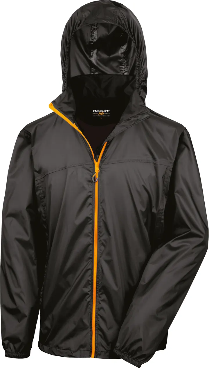 Hdi Quest Lightweight Stowable Jacke Black / Orange