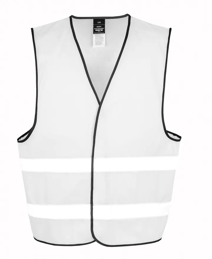 Gilet CORE à visibilité accrue White