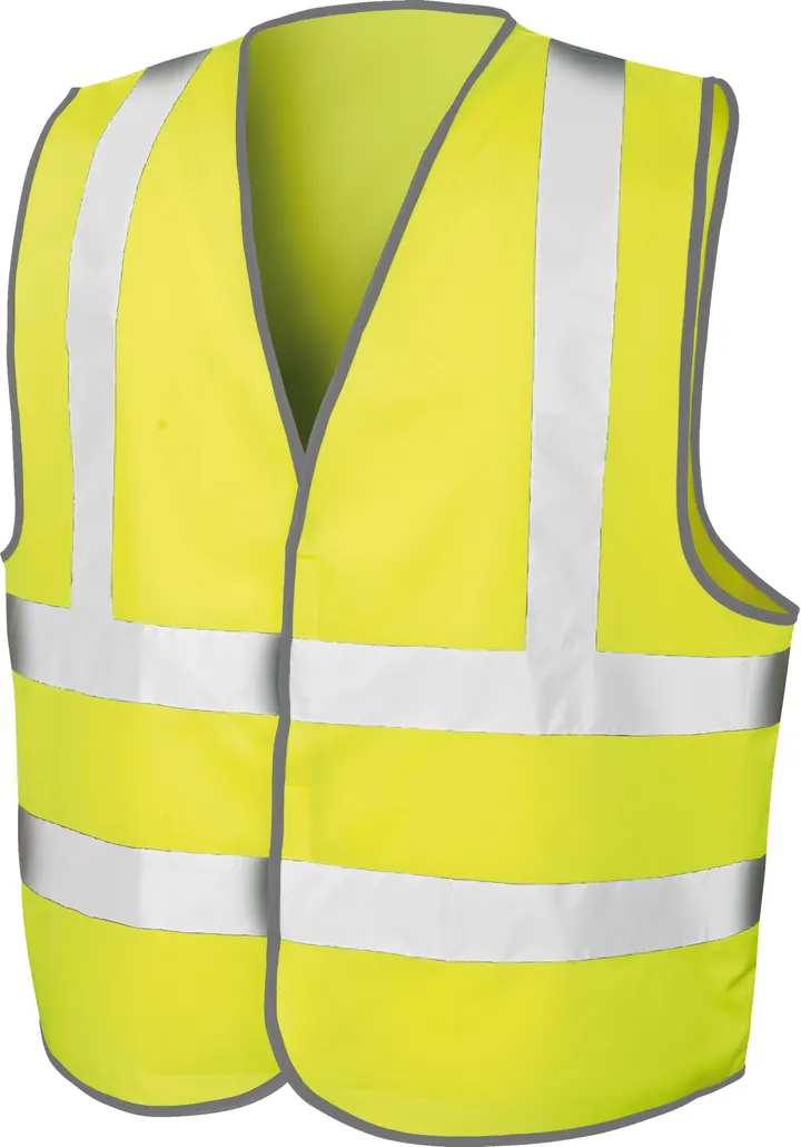 High Viz Motorway Vest Fluorescent Yellow