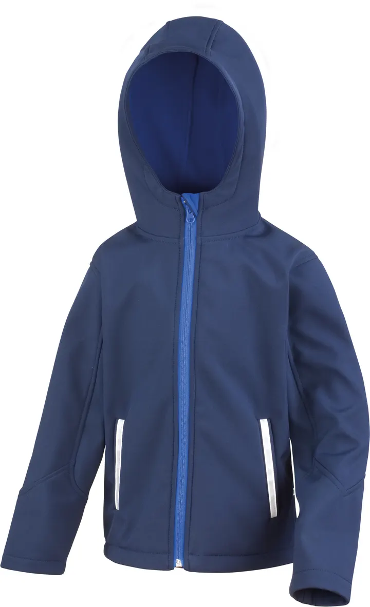 Veste Softshell Capuche Enfant Navy / Royal Blue