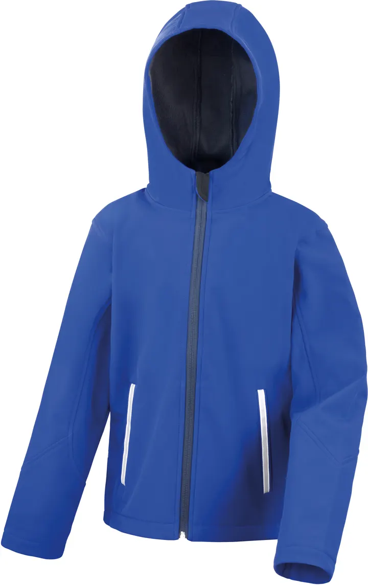 Veste Softshell Capuche Enfant Royal Blue / Navy