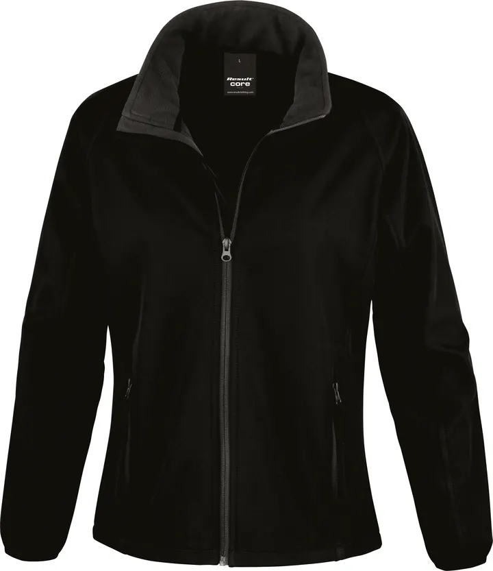 Core Ladies Printable Soft Shell Black / Black